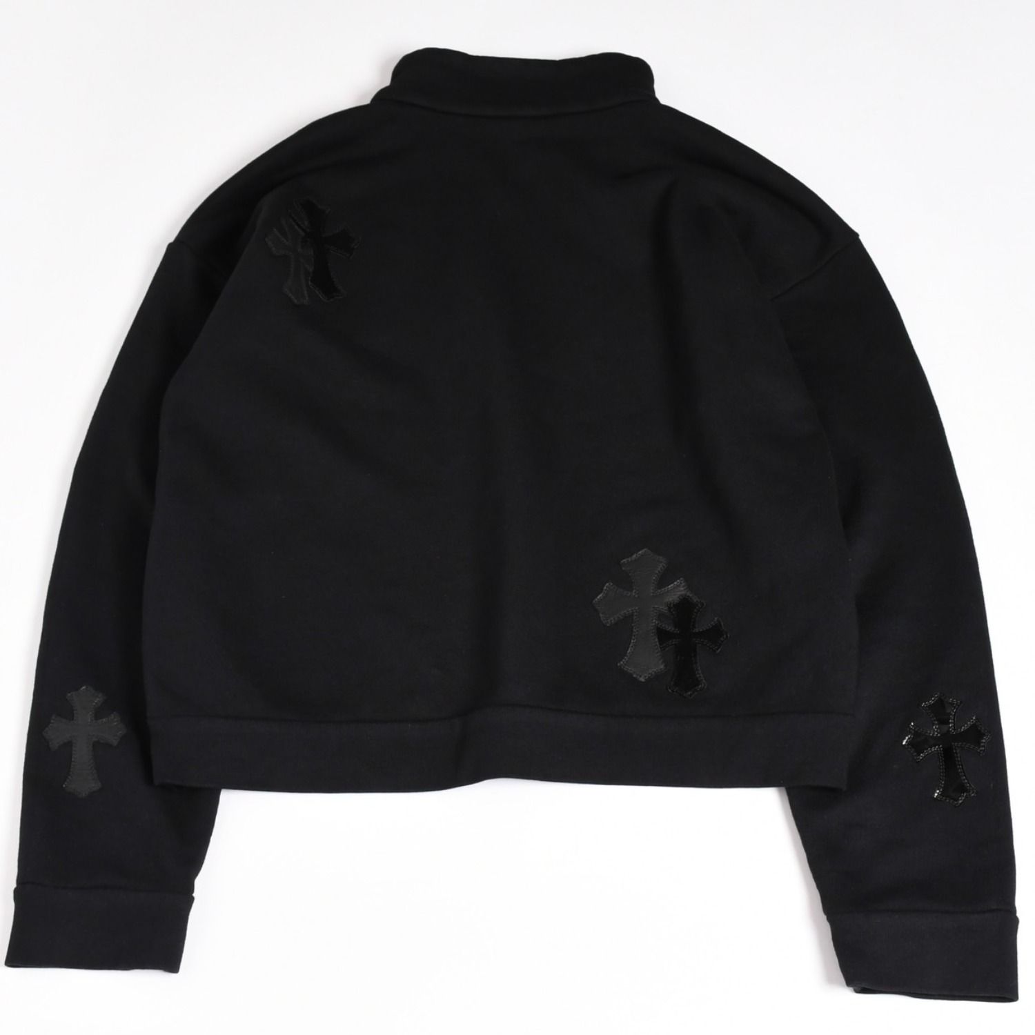 新品同様 CHROME HEARTS クロムハーツ レザークロスパッチ ハーフ 