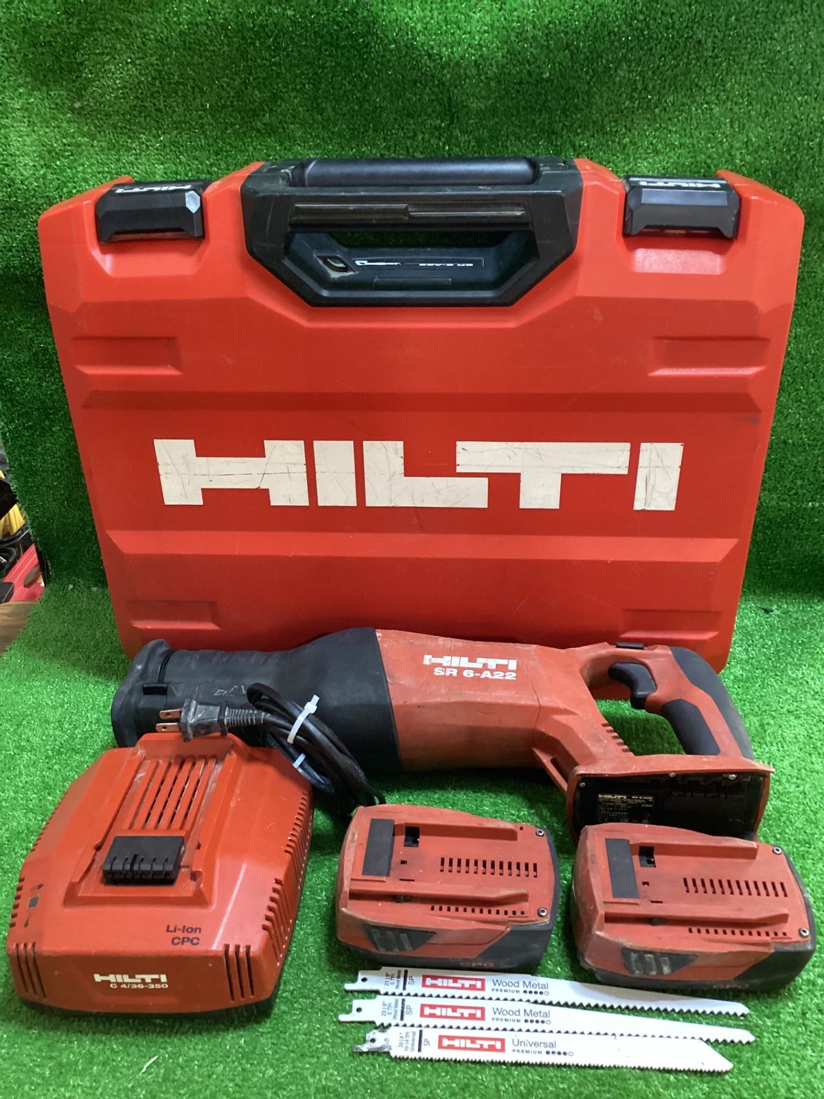 HILTI SR6-A22 充電式レシプロソー ※現状品 充電器 バッテリ2個B22/3.0 充電器1個 ケース有(テ-226)
