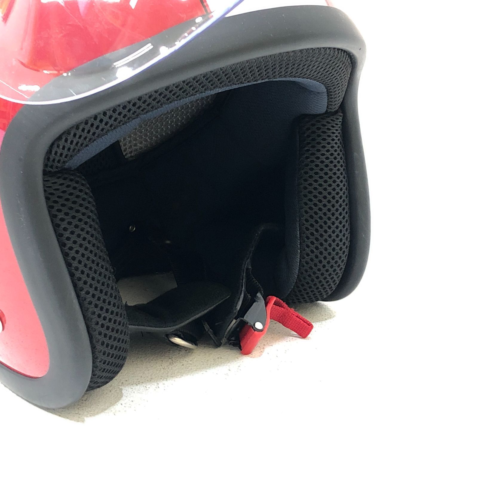 小牧店】Honda Monkey ジェットヘルメット レッド M 57-58cm 【Y446