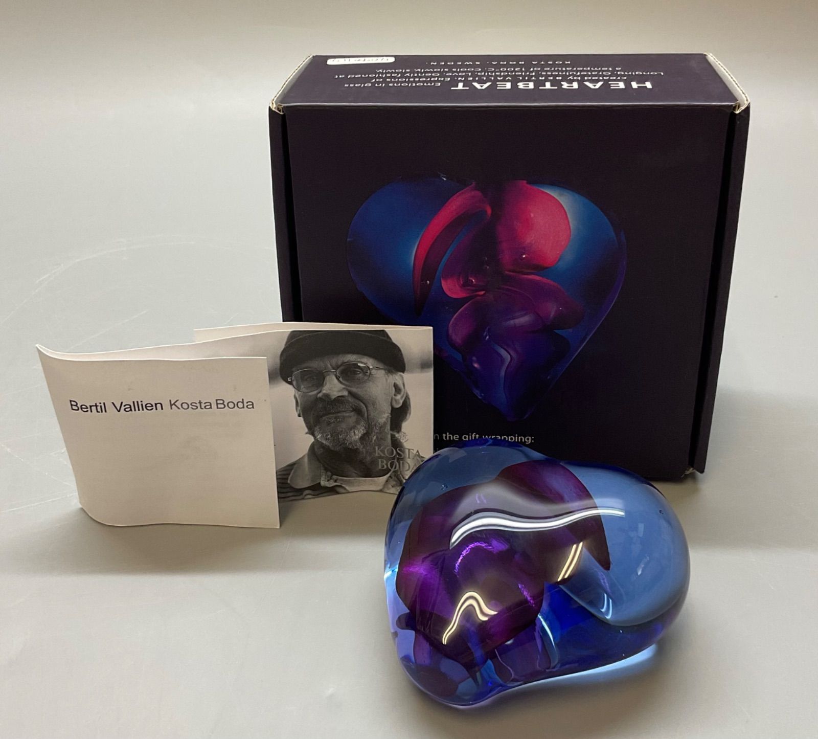 M260 Bertil Vallien バーティル・ヴァーリン KOSTA BODA コスタボダ HEART BEAT ハートビーツ ガラス製 オブジェ