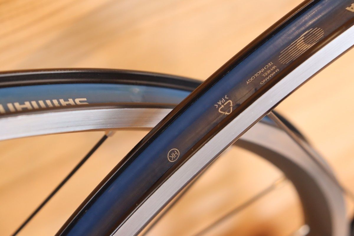 シマノ SHIMANO WH-R500/RS100 アルミ クリンチャー ホイールセット