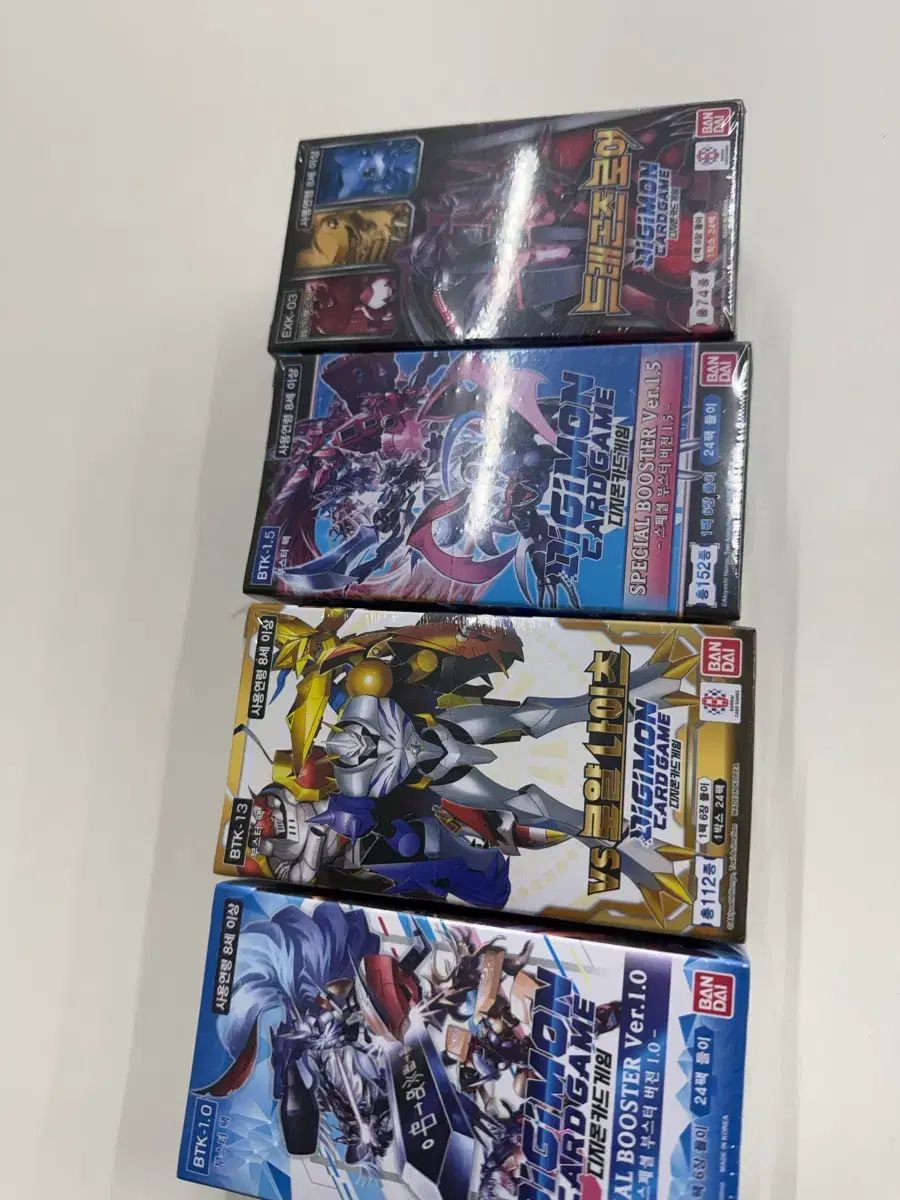デジタルモンスターカードゲーム ブースターパック 韓国版 4種 まとめ売り