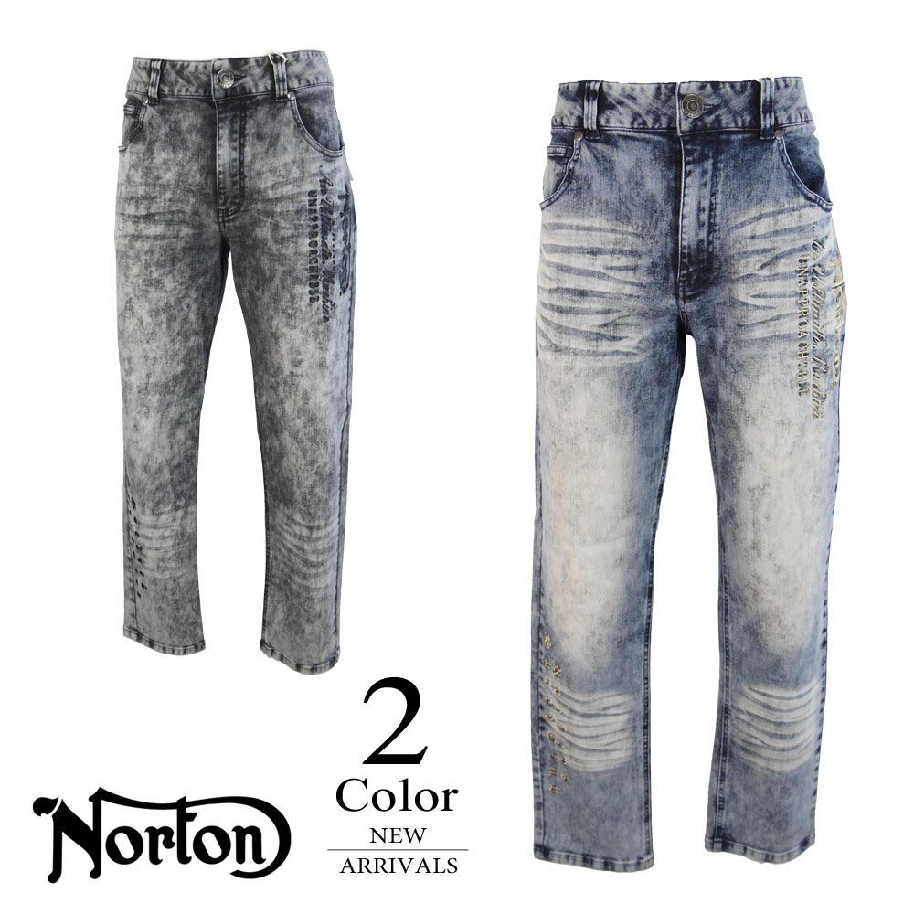 ノートン ストレッチケミカル刺繍MAXデニムパンツ 262n1801 【M/L/XL寸：メンズ】NORTON パンツ メンズ【バイカー】【ライダー】【イギリス】【2026新作】【メール便】 11,833円