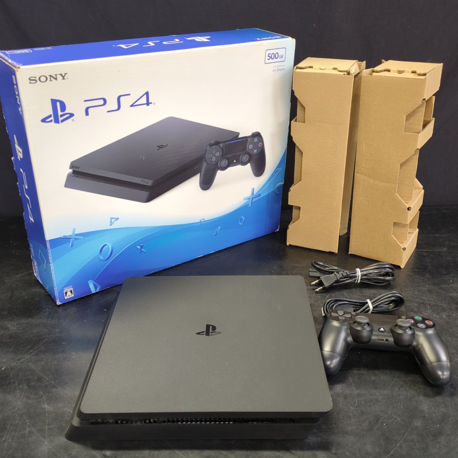 【D20521】ジャンク プレステ4 本体 セット 500GB ブラック SONY PlayStation4 CUH-2000A