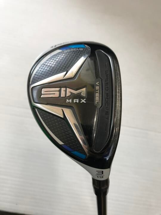 テーラーメイド　SIM MAX　19度　TENSEI BLUE TM60　Sフレックス　ユーティリティ　中古【最短即日発送】