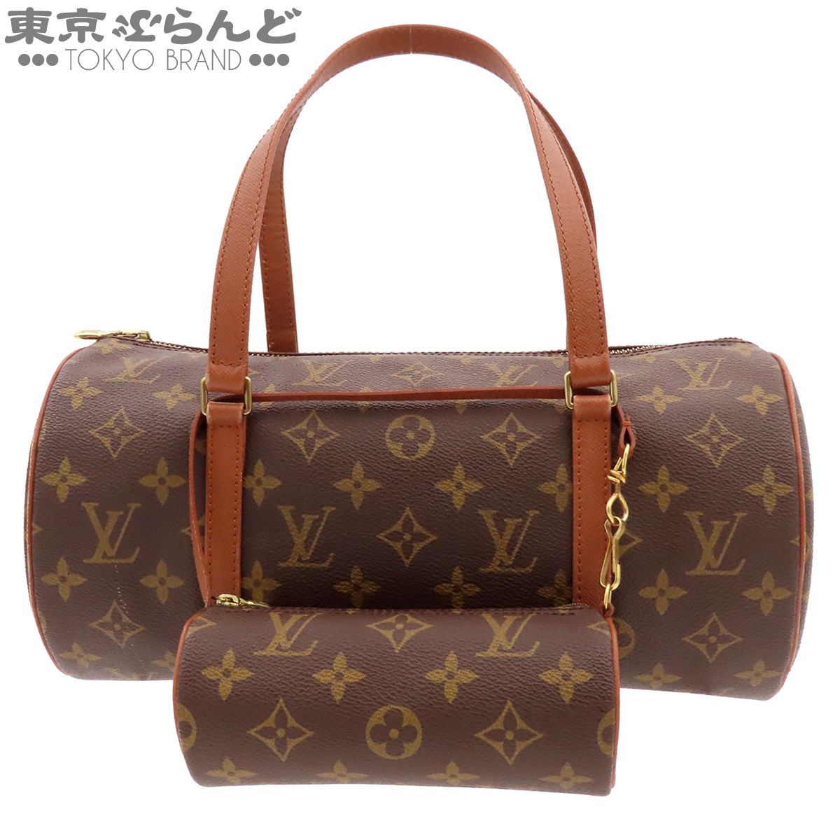 ルイヴィトン LOUIS VUITTON パピヨン GM 30 M51365 ブラウン モノグラムキャンバス 旧型 ポーチ付き ショルダーバッグ レディース 101868362