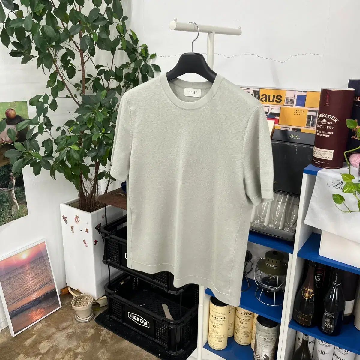 TIME HOMME シルク 半袖 Tシャツ L