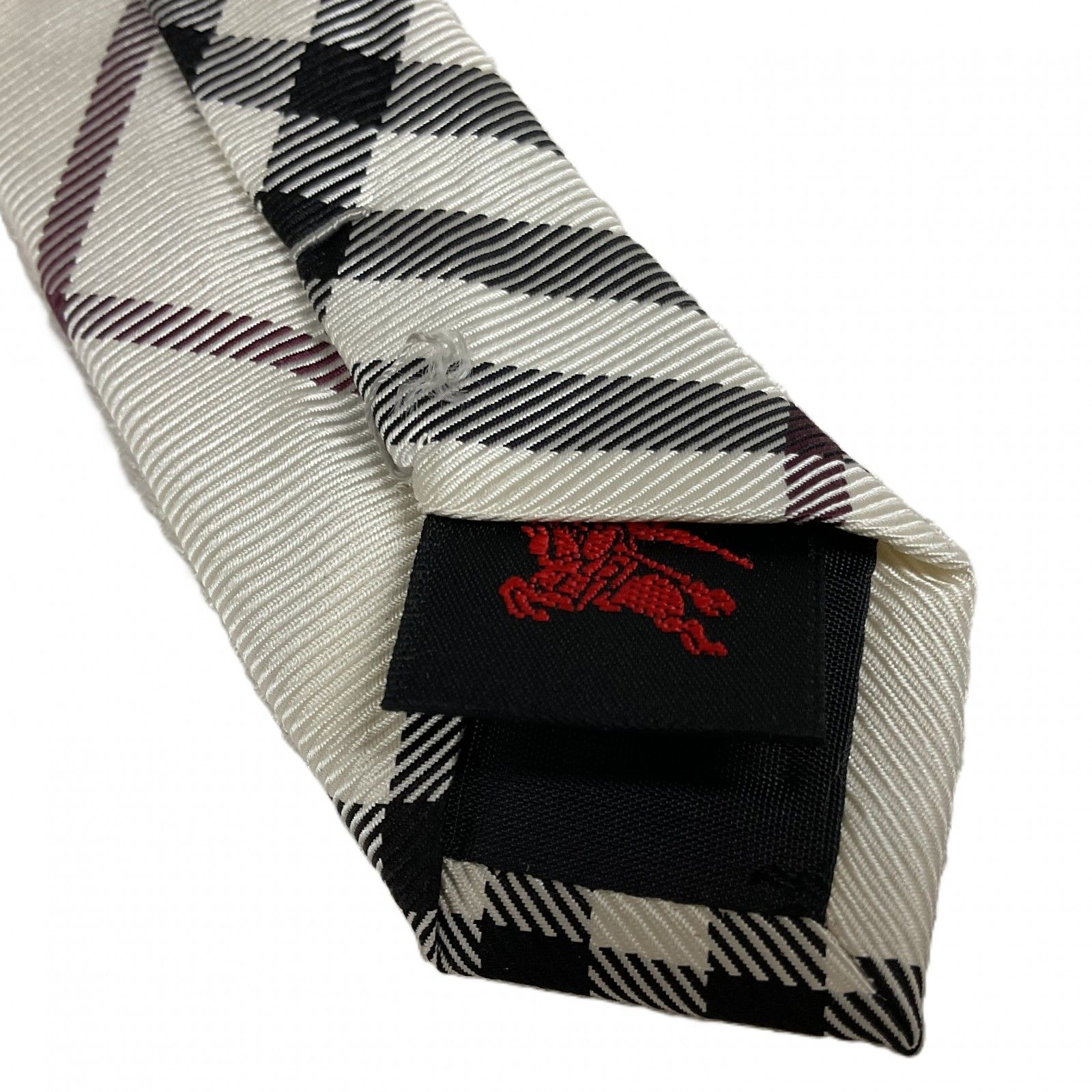 Burberry 【バーバリー】 ネクタイ ホワイト チェック - メルカリ