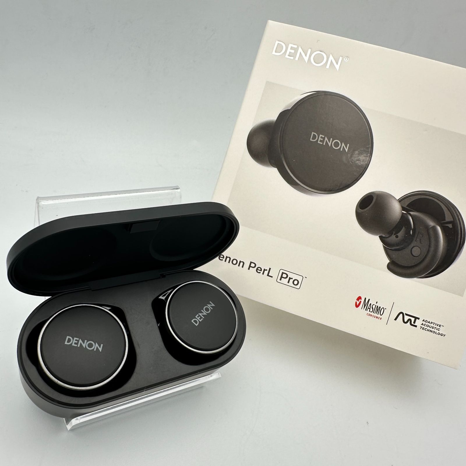 【中古】Denon PerL Pro デノン パール プロ AH-C15PL ブラック ワイヤレスイヤホン デノン