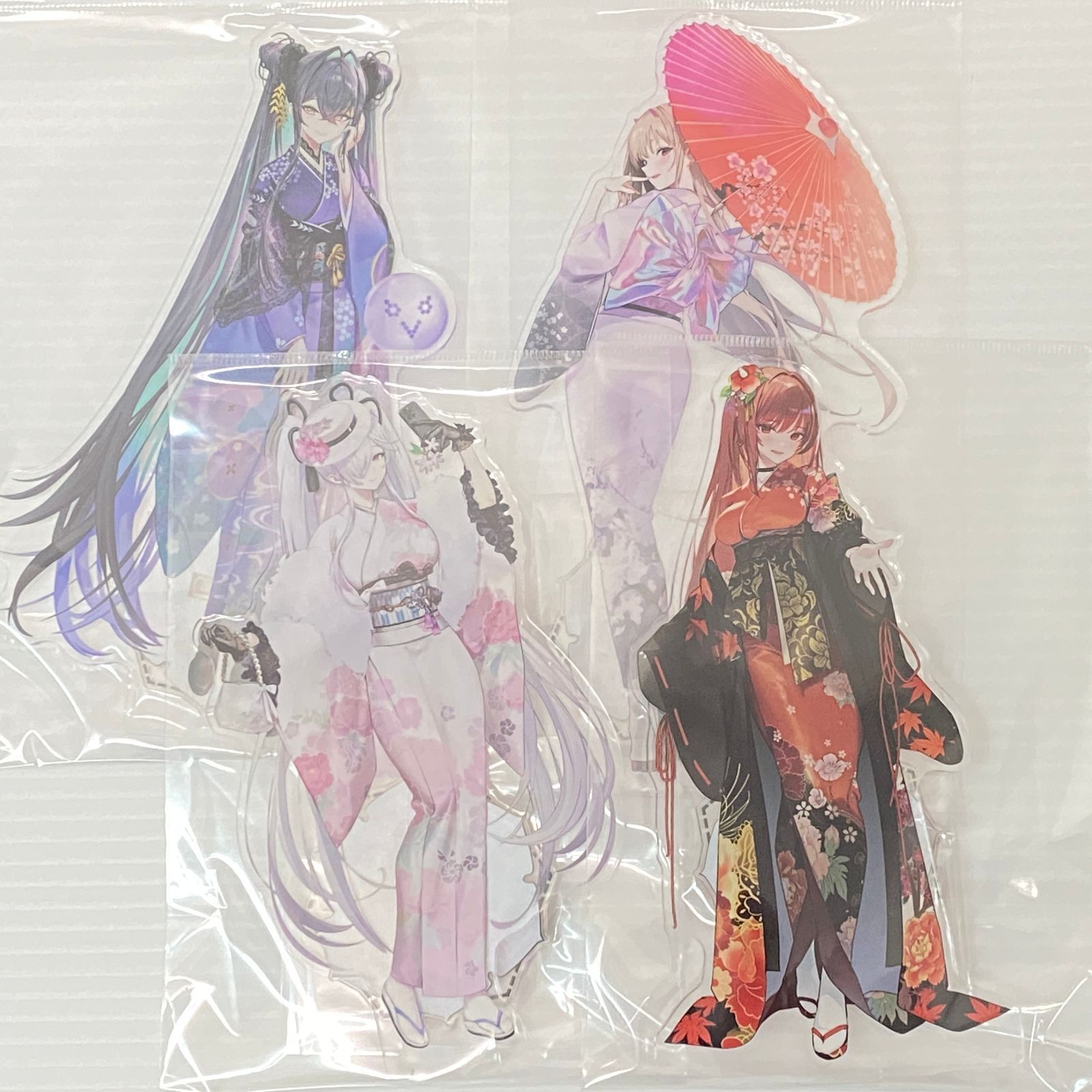 □勝利の女神:NIKKE in 京都 はんなりスタンプ回遊旅 アクリルスタンド 4点まとめ リトルマーメイド バイパー シンデレラ ラピ:レッドフード 中古品 smbfig097118
