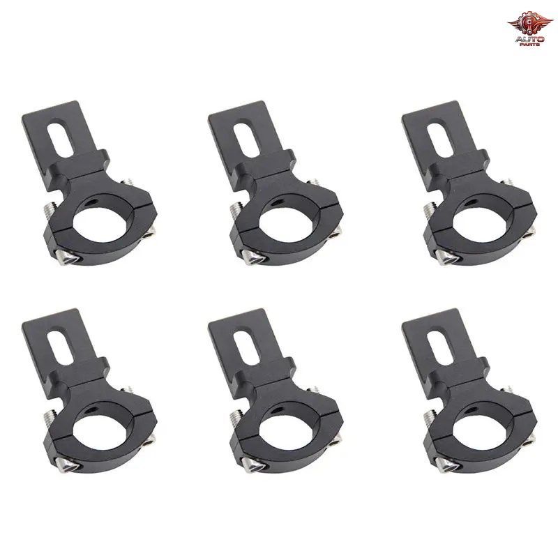 6X ハンドルバー 22 25mm 7/8インチ オートバイ ヘッドライト ブラケット スポットライト チューブ クランプ カフェ レーサー チョッパー T