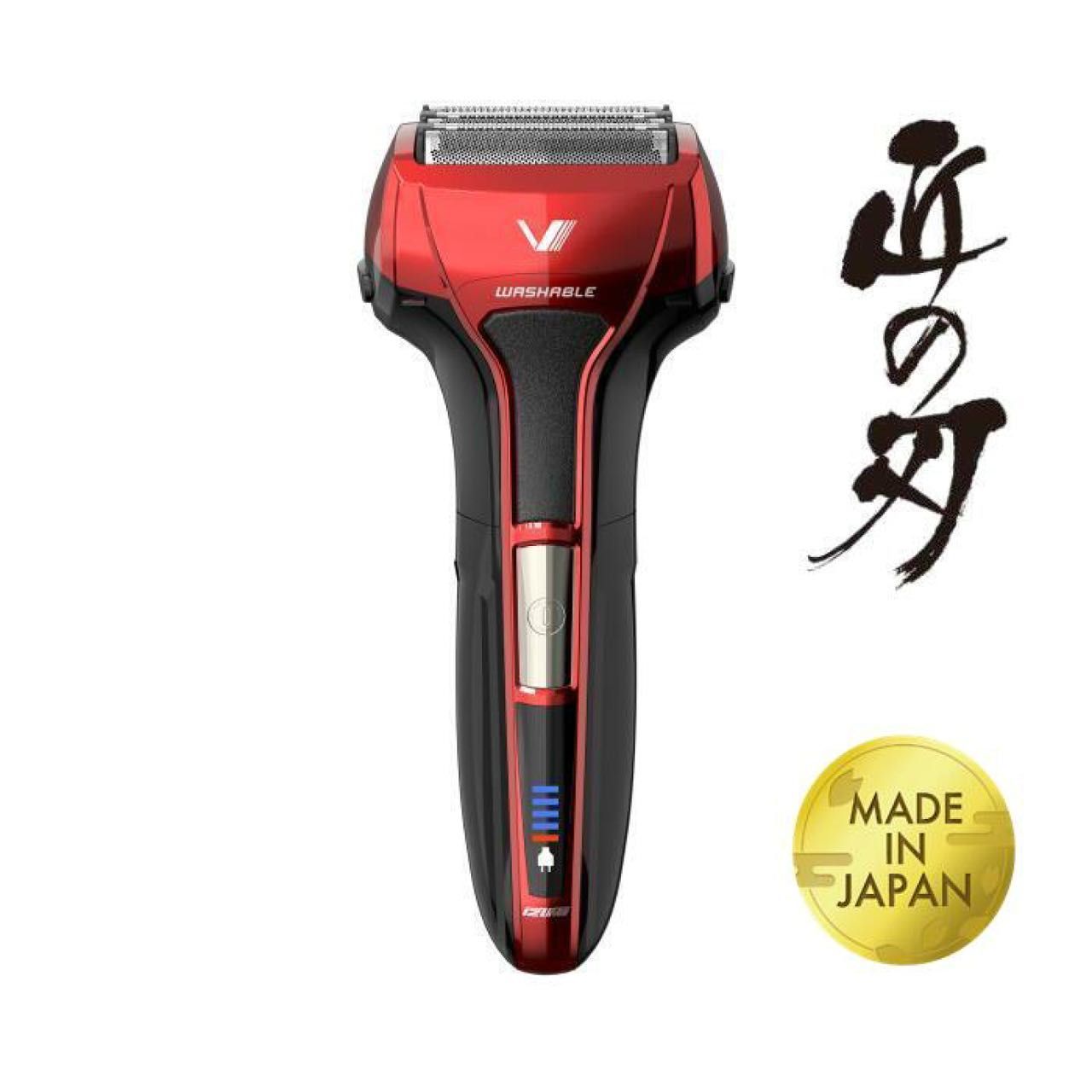 信頼の日本製「匠の刃シリーズ」の魅力！ USB充電式、電池長持ちタイプ（4時間充電不要） お手入れラクラク、清潔に使える本体丸洗い仕様 【5枚刃】FR-V584【5枚刃】イズミVシェーバー「USB充電式、日本製、匠の刃シリーズ」 　父の日