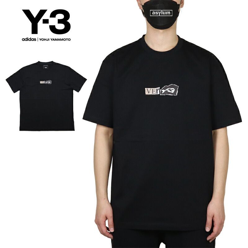 Y-3 Tシャツ ワイスリー 半袖Tシャツ メンズ レディース ブランド 大きいサイズ おしゃれ おすすめ 人気 Y3 ADIDAS アディダス ヨウジヤマモト 黒 綿100% y3149 ブラック M L XL