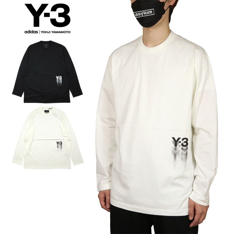 Y-3 ロンT ワイスリー Tシャツ 長袖Tシャツ トップス メンズ レディース ブランド 大きいサイズ Y3 ADIDAS アディダス ヨウジヤマモト おしゃれ おすすめ 人気 黒 白 y3107 ブラック ホワイト S M L