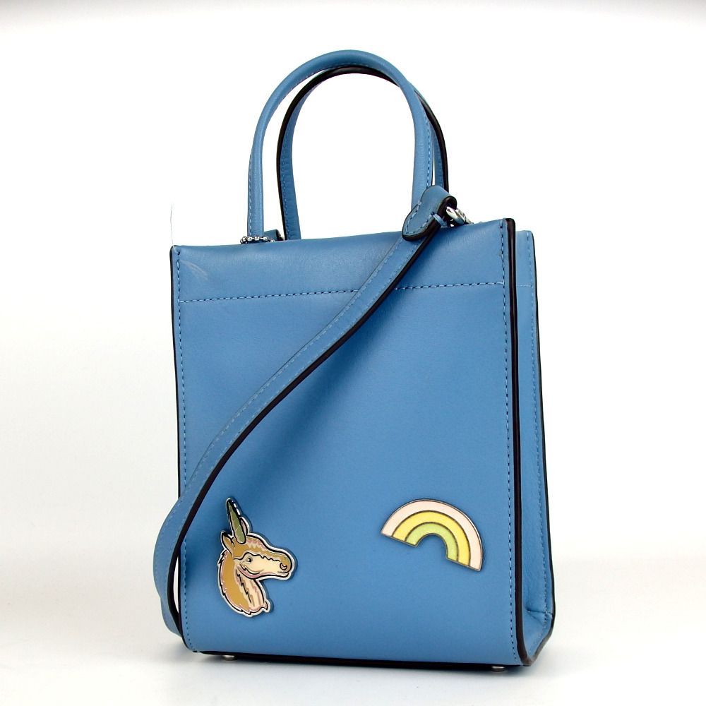 COACH コーチ ミニ・カシン・トート ユニコーン レインボー ショルダーバッグ レザー 3-412(6)