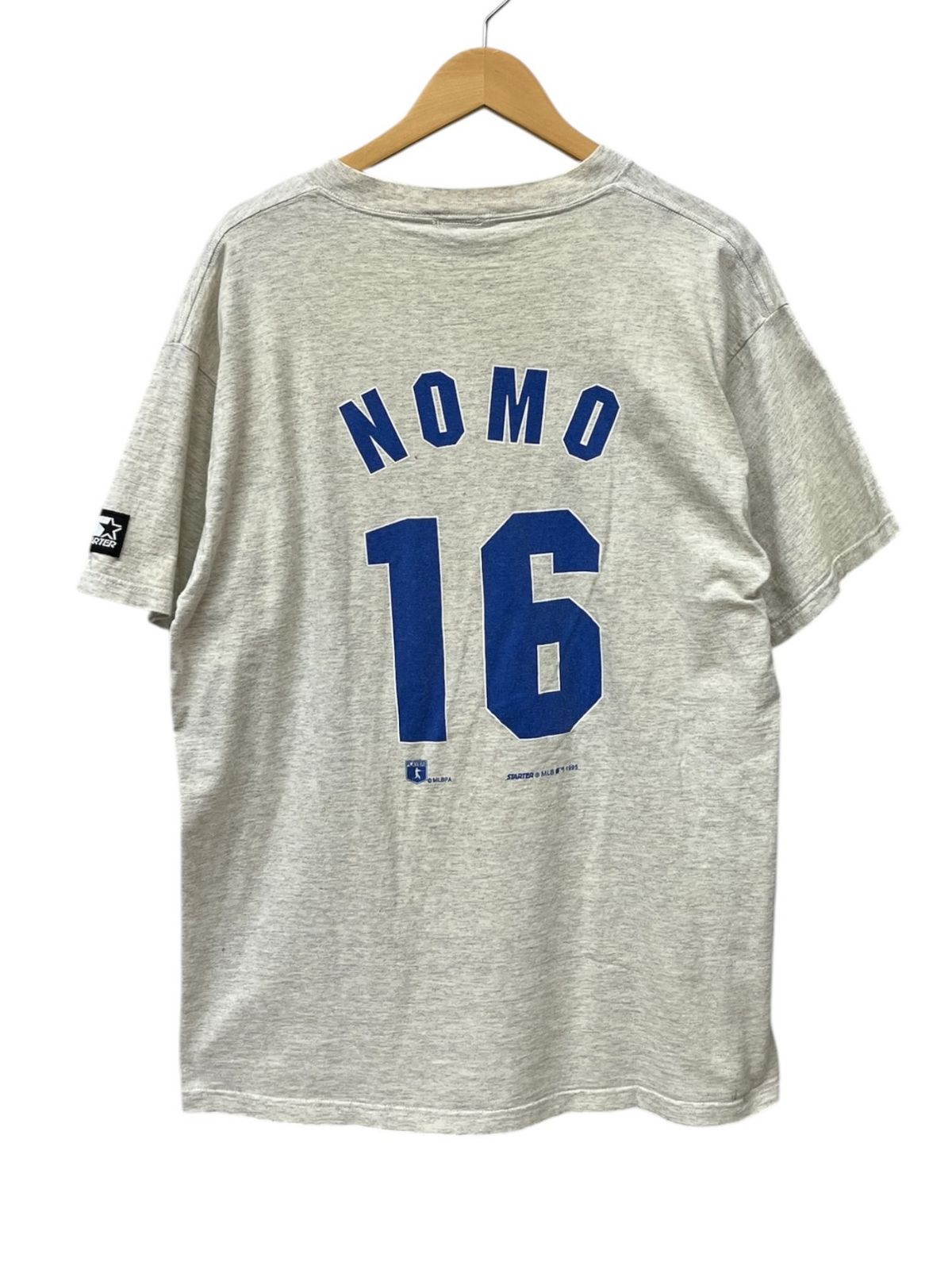 STARTER (スターター) Dodgers Nomo ドジャース 野茂英雄 16 Tシャツ L