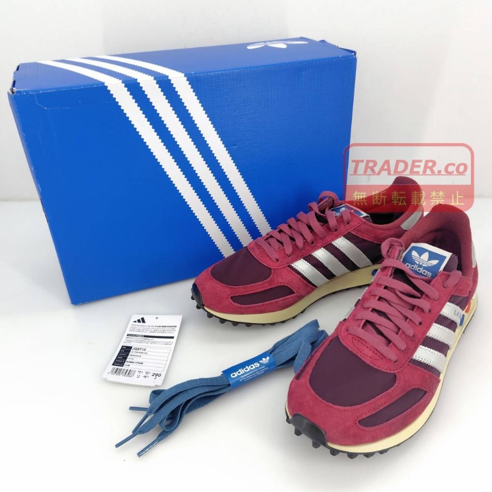 05w22098 アディダス adidas LA TRAINER OG ワインレッド 29.0cm US11 UK10.5 メンズ スニーカー JQ5715 【中古品】