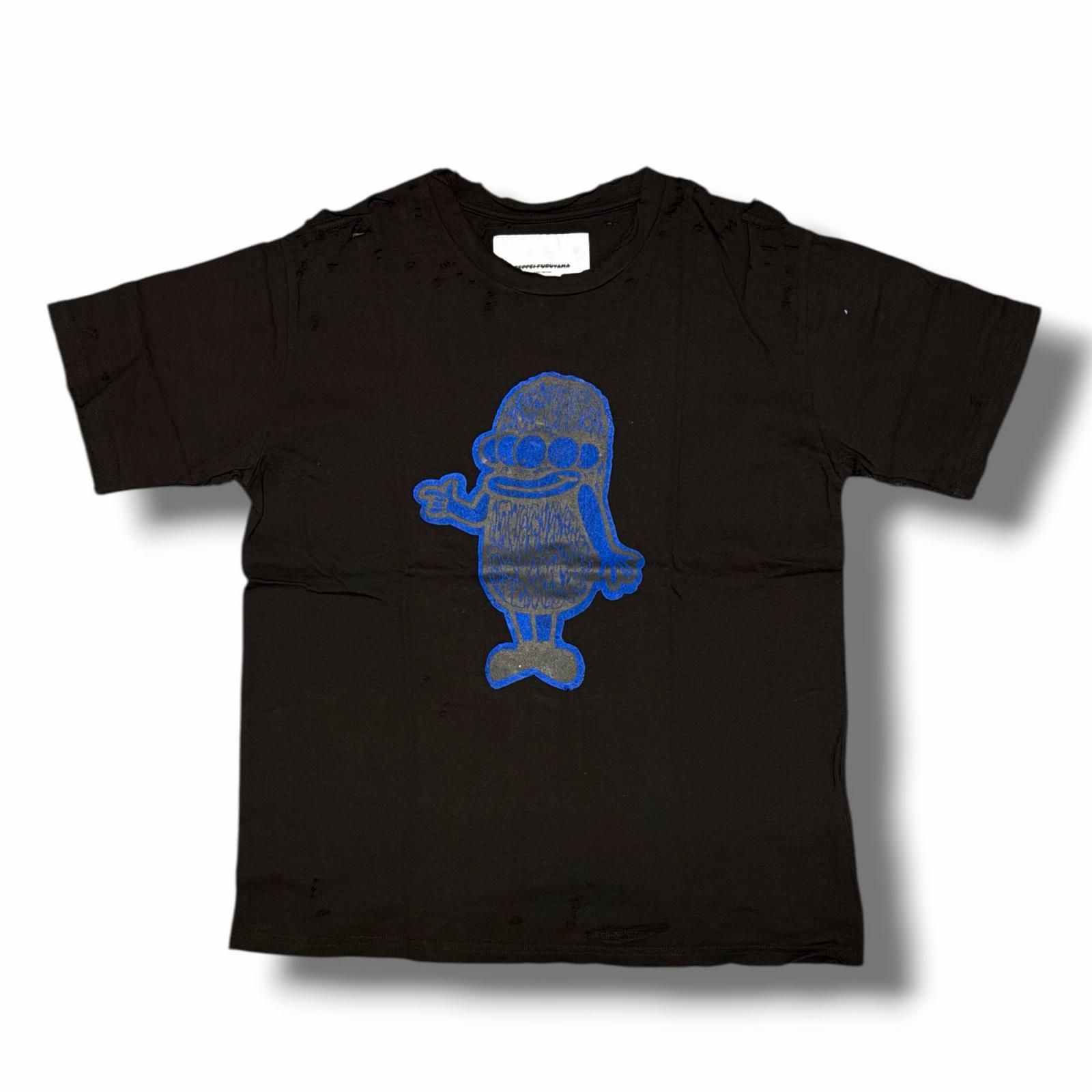 参考上代18700円 未使用 TEPPEI FURUYAMA 25SS ダメージプリントT 