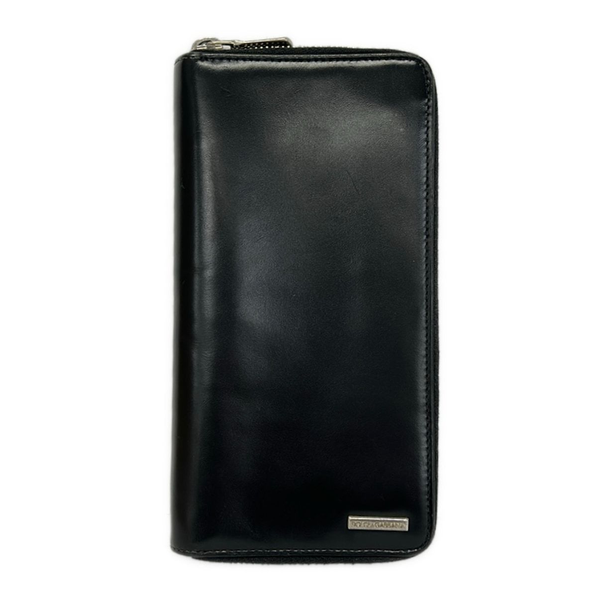 DOLCE&GABBANA(ドルチェアンドガッバーナ) 長財布 - 黒 ラウンドファスナー レザー