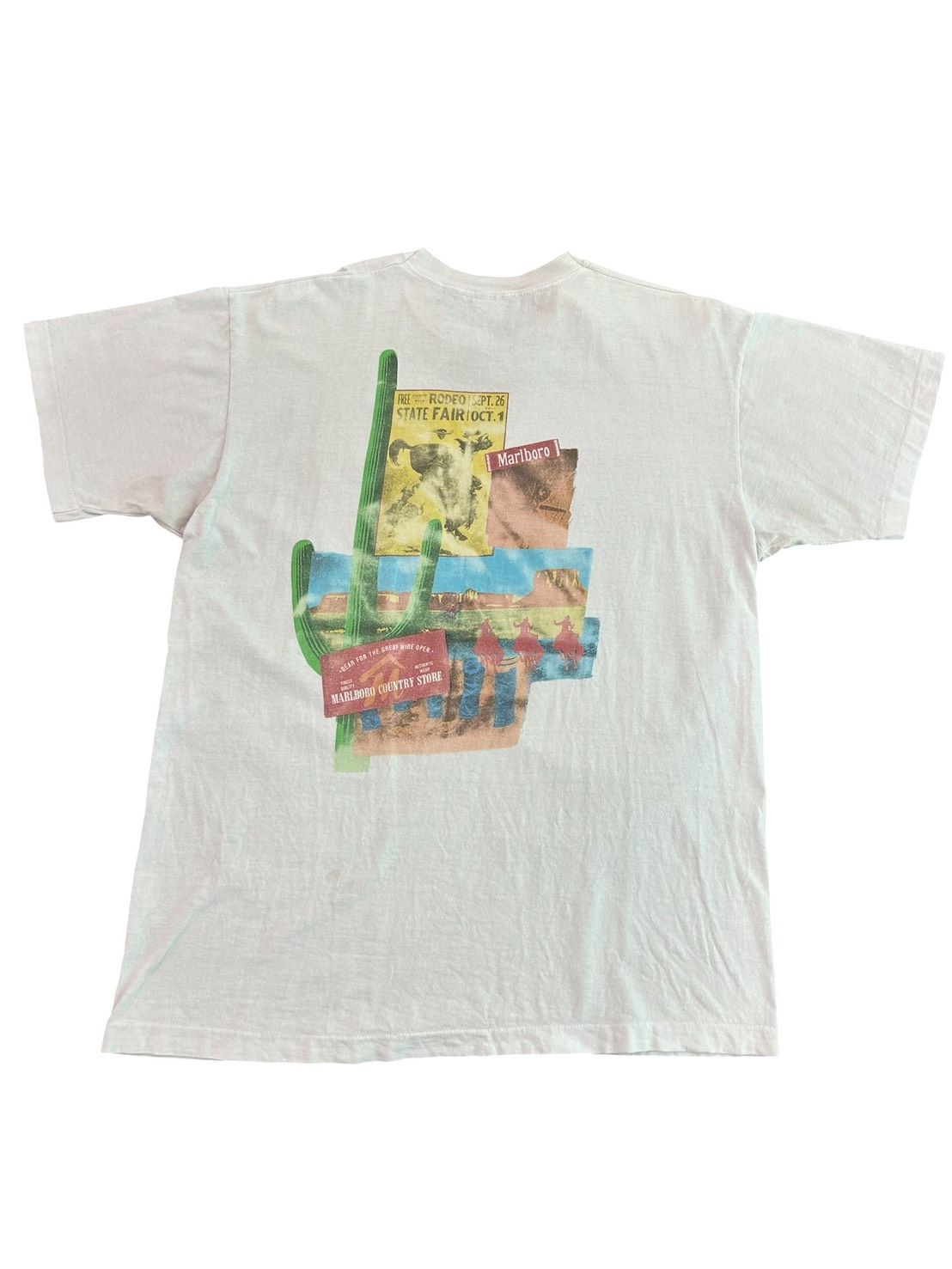 90s Marlboro マルボロ ポケットTシャツ XL Fruit of the Loom USA製 シングルステッチ 企業T ヴィンテージ