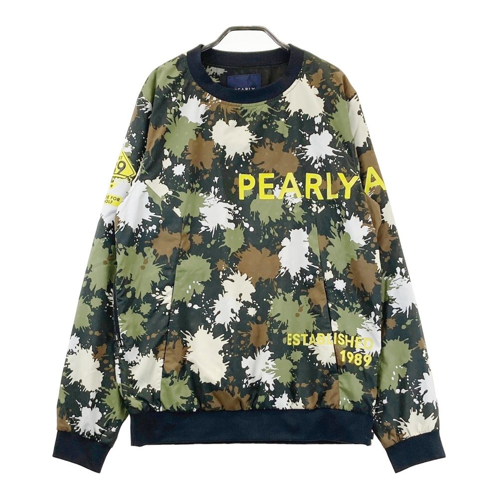 サイズ：6 PEARLY GATES パーリーゲイツ 裏メッシュ スニードジャック 長袖ブルゾン 総柄 カーキ系 [240101705757] ゴルフウェア メンズ ストスト