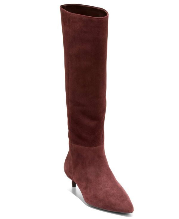 コールハーン レディース シューズ ブーツ・レインブーツ Cole Haan Womens GoToJanece Pointed Toe Dress Boots Madeira Brown Suede