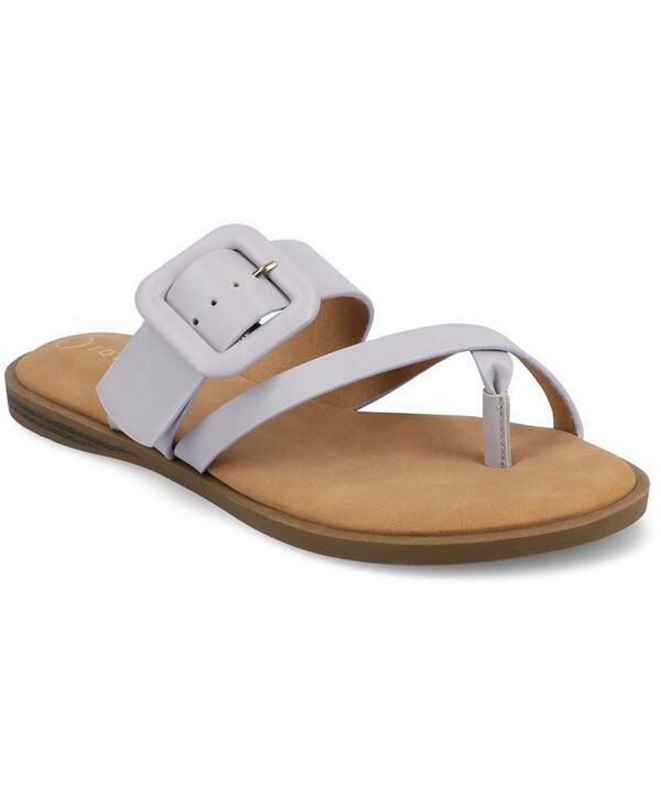 ジュルネ コレクション レディース シューズ サンダル Journee Collection Womens Layra SlipOn Flat Sandals Lilac ライラック