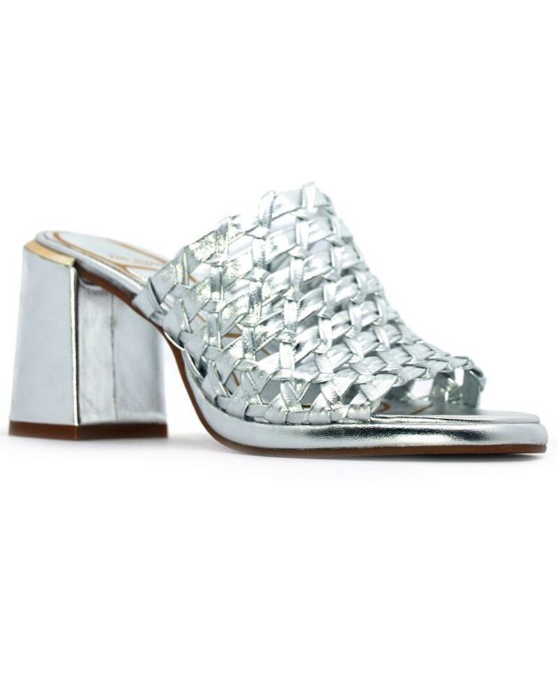 ケネスコール レディース シューズ サンダル Kenneth Cole New York Womens Solara Round Toe Sandals Silver Leather シルバー