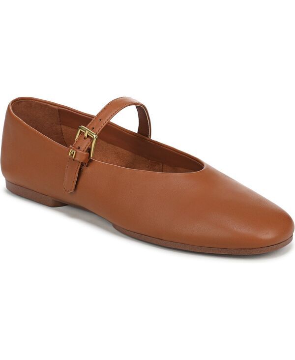 フランコサルト レディース シューズ パンプス Franco Sarto Womens Odilia Round Toe Mary Jane Flats Cognac Leather