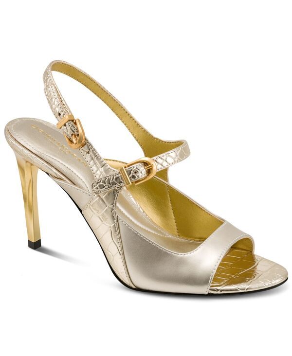 ダナ キャラン ニューヨーク レディース シューズ サンダル Donna Karanew York Womensummer Slingback Dressandals White GoldChampa