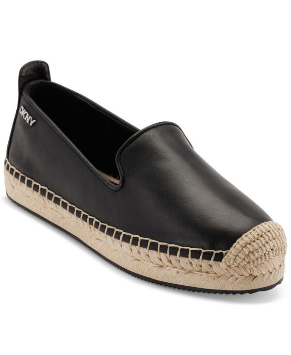 ダナ キャラン ニューヨーク レディース シューズ スリッポン・ローファー DKNY Womens Mallandra SlipOn Espadrille Flats Black ブラック