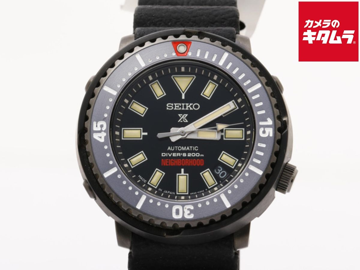 【中古】 【美品】 セイコー プロスペックス ブラック SBDY077/4R35-04M0 ステンレススティール ネイバーフッドコラボ