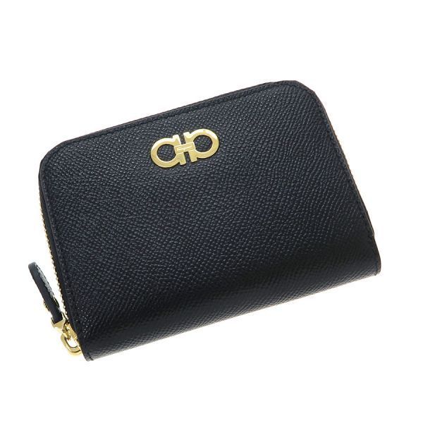 フェラガモ ラウンドファスナーコインケース 12×9×2【Aランク】【中古】