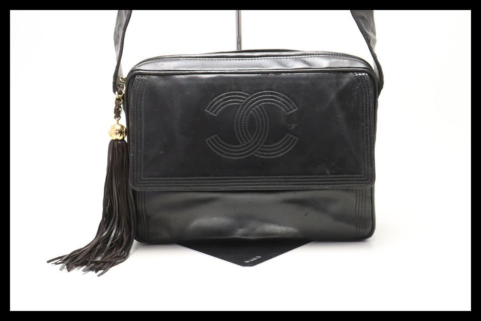 □CHANEL 3番台 ココマーク GD金具 レザー ショルダーバッグ シャネル