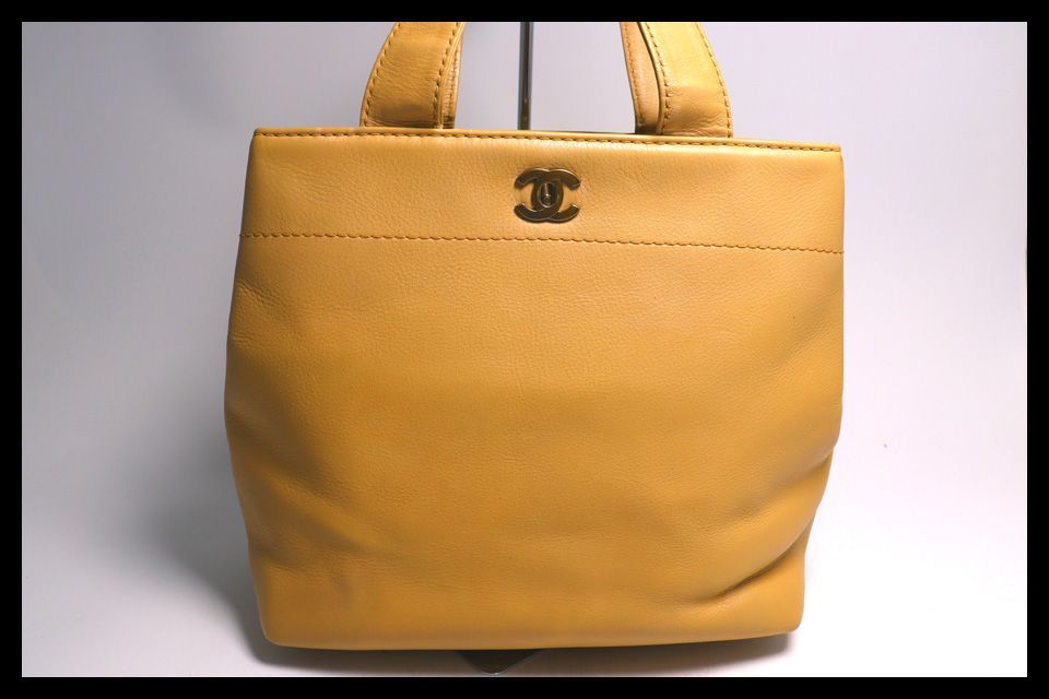 ■CHANEL 7番台 ターンロック GD金具 レザー トートバッグ シャネル ■0604oj35877