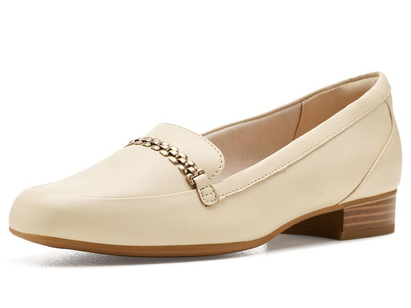 クラークス レディース シューズ スリッポン・ローファー Clarks Juliet Mia Cream Leather クリーム