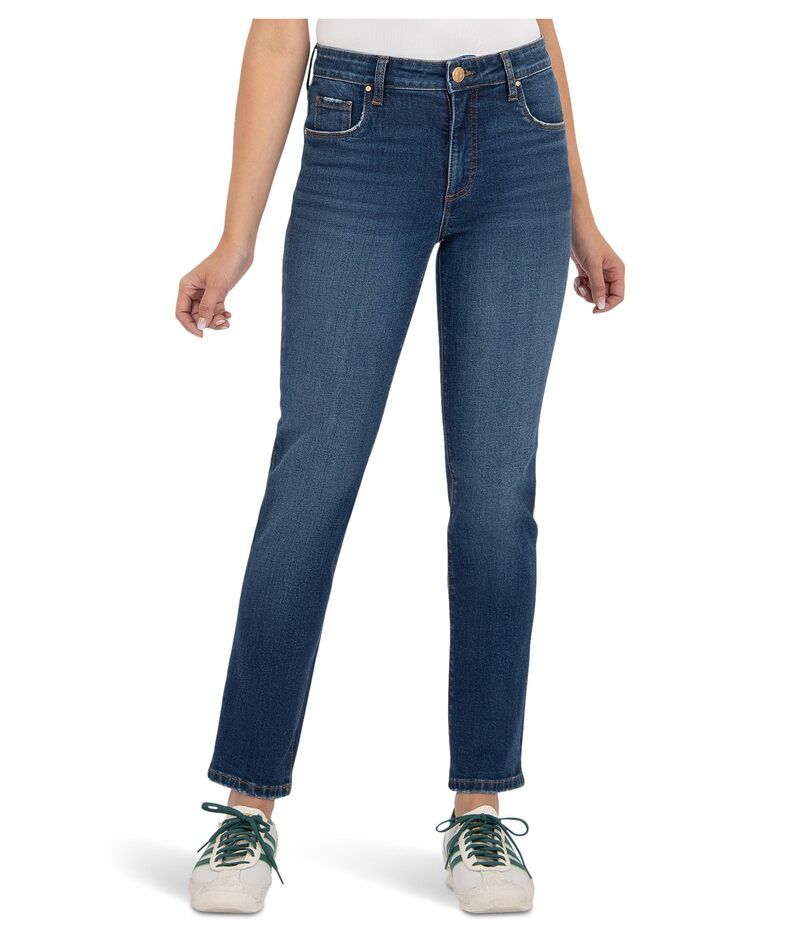 カットフロムザクロス レディース ボトムス デニムパンツ アンクル KUT from the Kloth Reese Highrise Fab Ab Ankle Straight Regular He