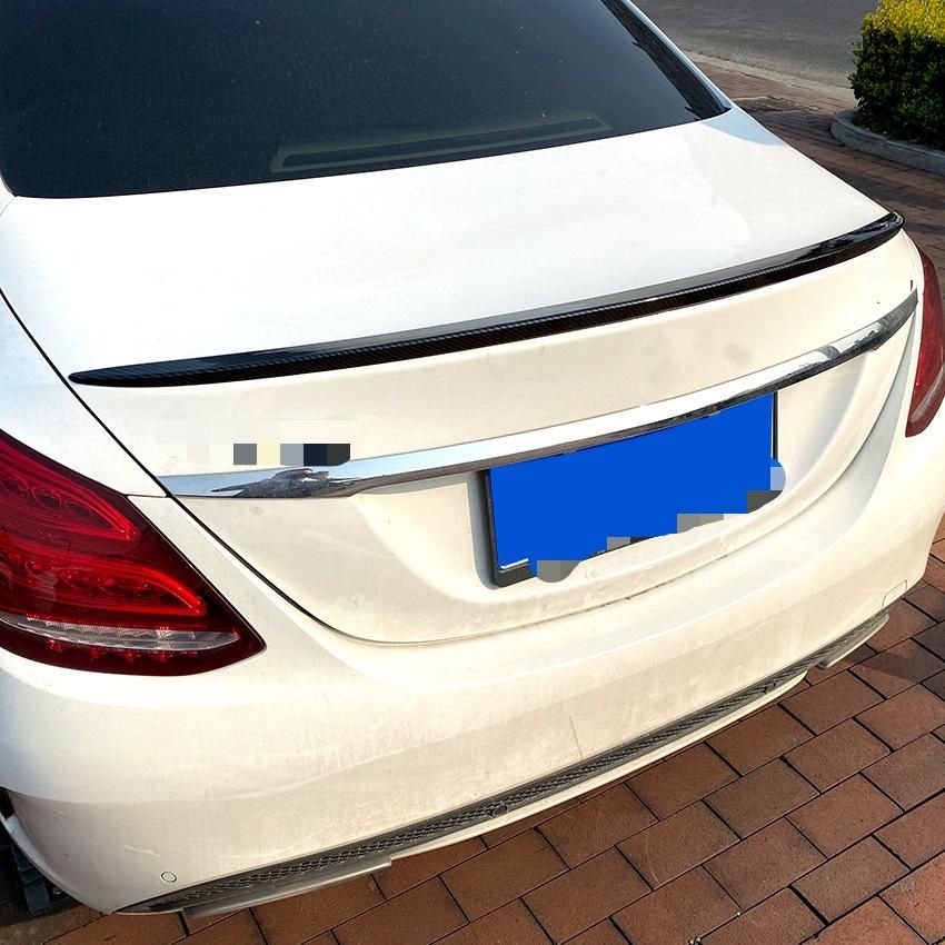 【送料無料】メルセデス・ベンツ Mercedes-Benz Cクラス C-Class W205 C180 C200 C260 2015-対応 リアスポイラー トランクスポイラー エアロパーツ ABS製 ピアノブラック カーボン調 スタイリッシュ 空力性能向上