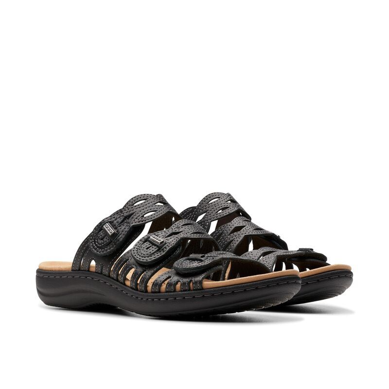 クラークス レディース シューズ サンダル Clarks Laurieann Ruby Black Leather ブラック
