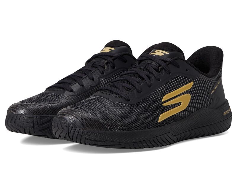 スケッチャーズ メンズ シューズ スニーカー SKECHERS Pickleball Viper Court Pro 20 Sneaker BlackGold ブラック