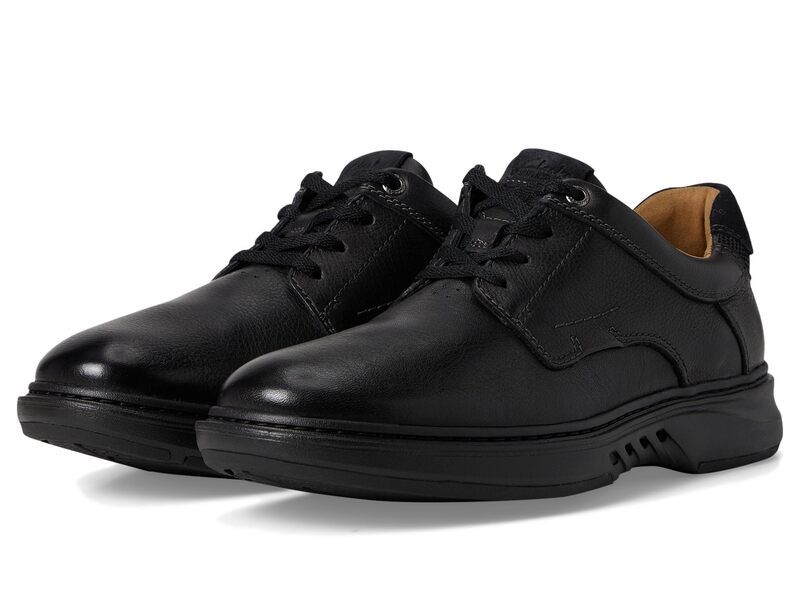 クラークス メンズ シューズ スニーカー Clarks Un Briley Pace Black Leather ブラック
