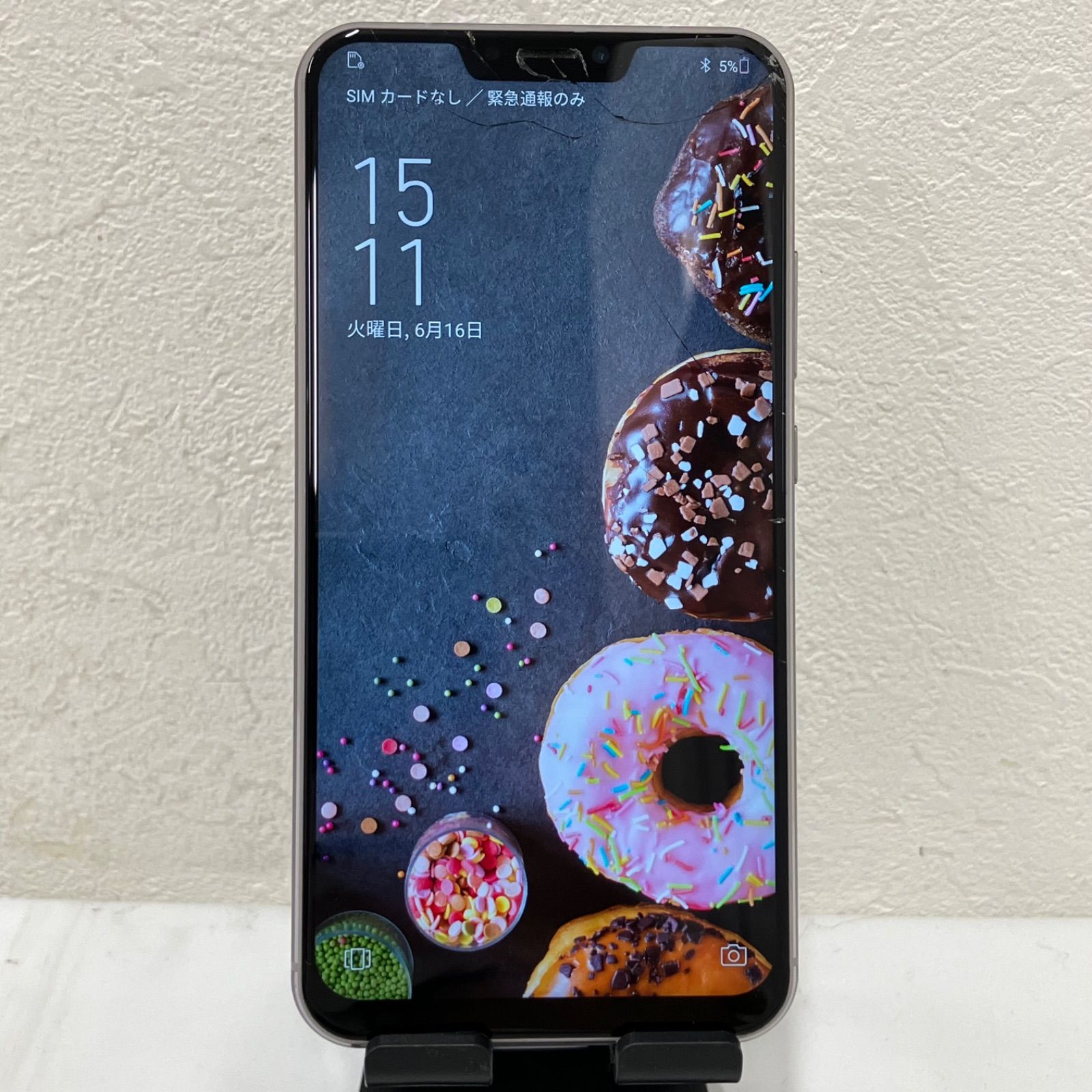 Zenfone5 ASUS_X00QD 64GB 画面割れ ジャンク - メルカリ