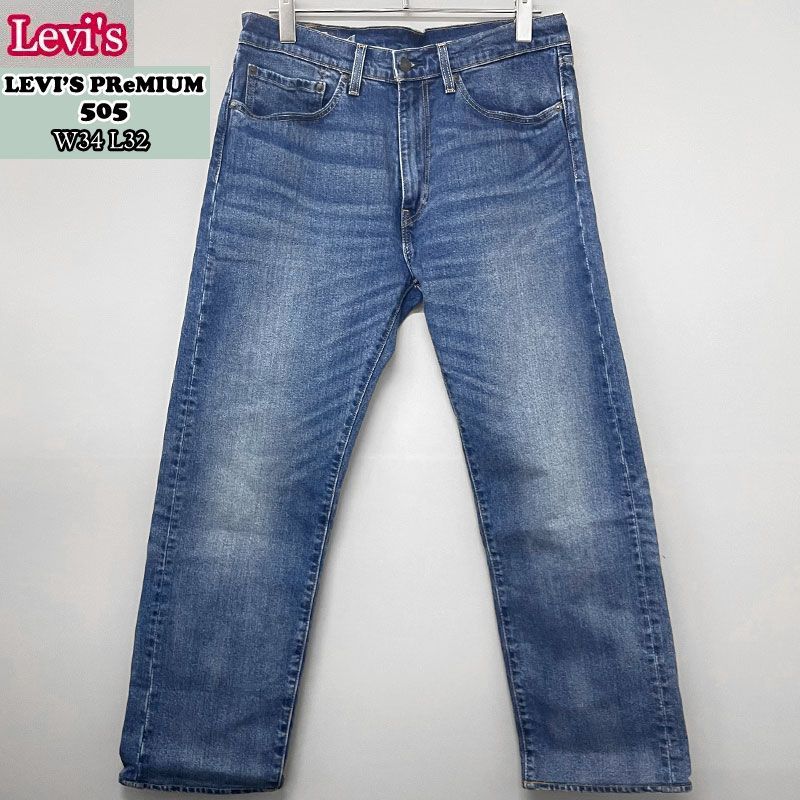 【中古】LEVI’S PReMIUM リーバイスプレミアム 505 00505-1555 W34 L32 ジーンズ デニム ブルー リーバイ・ストラウス・ジャパン メンズ