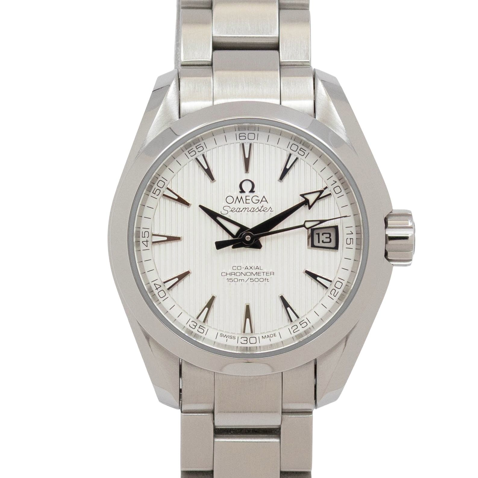 【箱・保証書付き】 オメガ OMEGA シーマスターアクアテラ 231.10.30.20.02.001 OMEGA Seamaster Aqua Terra 自動巻き 腕時計 レディース 白