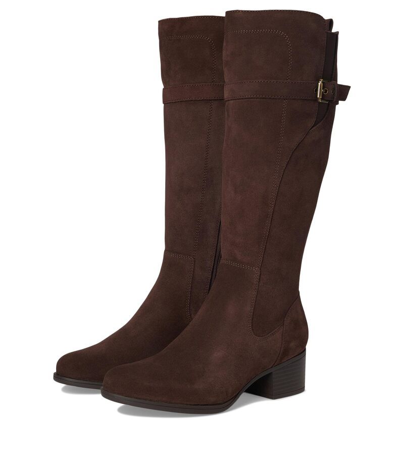 ナチュライザー レディース シューズ ブーツ・レインブーツ Naturalizer Kenna Knee High Boots Chocolate Bar Brown Suede ブラウン
