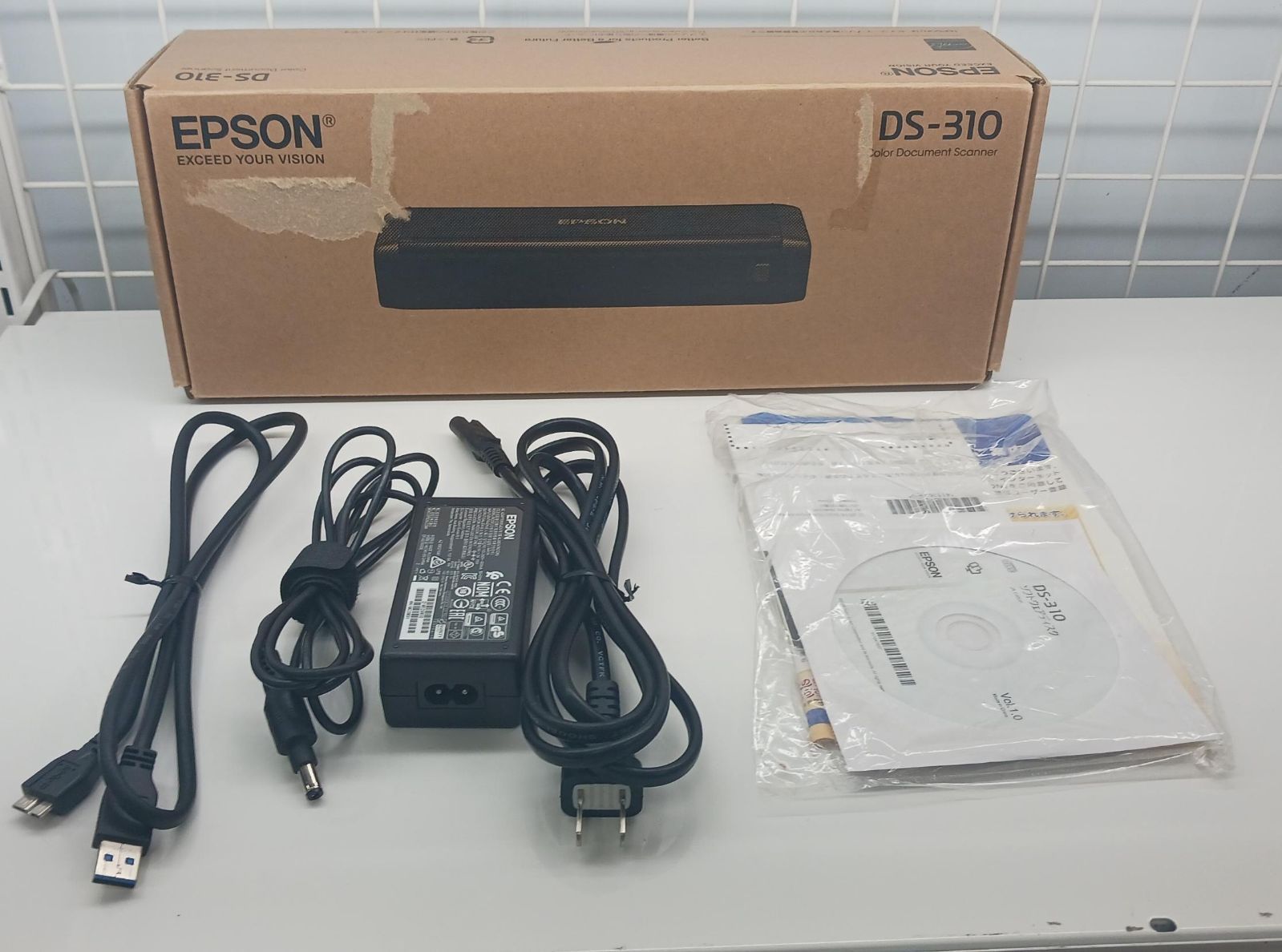EPSON DS-310 A4両面Wi-Fiスキャナー中古 - メルカリ
