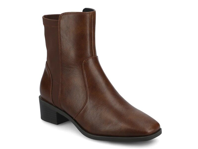 ジャーニー レディース シューズ ブーツ・レインブーツ Journee Renna Bootie Dark Brown Synthetic ブラウン
