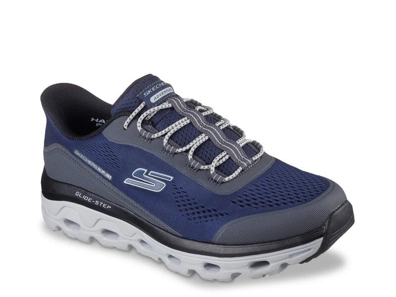スケッチャーズ メンズ シューズ スニーカー Skechers Hands Free Slipins Glide Step Sole Glover Peak Sneaker Mens Navy ネイビ