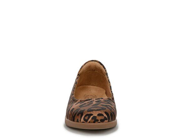ナチュライザー レディース シューズ パンプス Naturalizer Flexy Ballet Flat BlackBrown Leopard Print Fabric ブラック