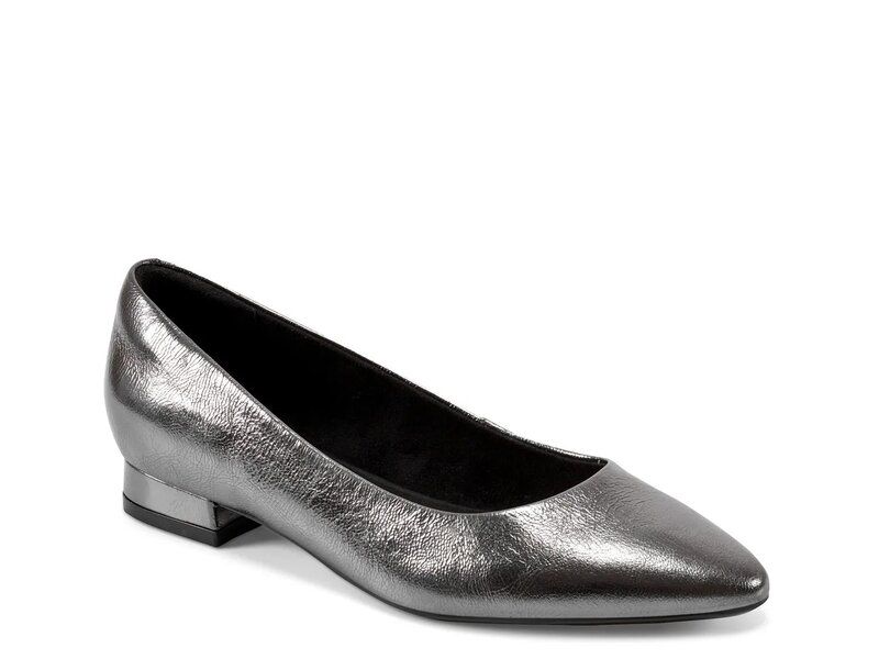 ロックポート レディース シューズ パンプス Rockport Tessa Total Motion Flat Pewter Metallic ピューター